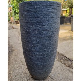 Ontario Vase Grafit - Kerámia kaspó (56cm)