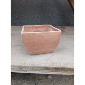 Agyagtál kocka barna