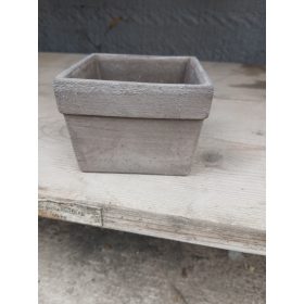 Agyagtál kocka szürke