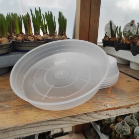 Átlátszó orchidea cserép alátét (18cm)