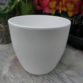 Base kerámia kaspó - fehér (17cm)