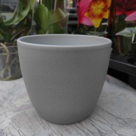 Base kerámia kaspó - szürke / grafit (17cm)