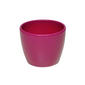 Base kerámia kaspó - ciklámen / rózsaszín (13cm)