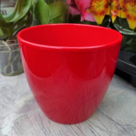 Base kerámia kaspó - piros (22cm)