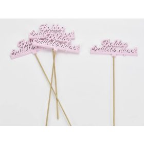    Beszúrós "Boldog születésnapot" felirat - pink