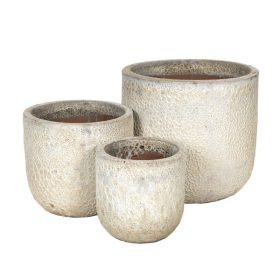   Ashford Classic kerámia növénytartó szett savmaratott - fehér