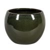 Singa Globe kerámia növénytartó - cédruszöld 