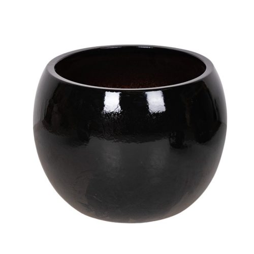 Singa Globe kerámia növénytartó - fekete