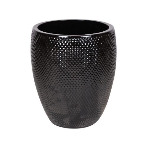 Nantes Monica kerámia növénytartó szett - fekete 