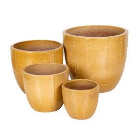 Corset Classic kerámia növénytartó - aranysárga