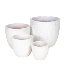 Corset Classic kerámia növénytartó - fehér