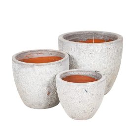   Brisbane Classic kerámia növénytartó savmaratott - fehér