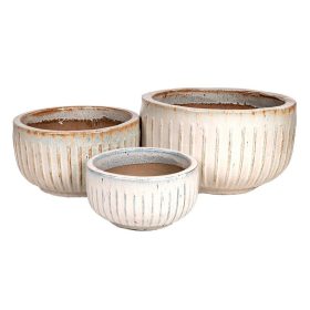 Baltic Rita kerámia ültetőtál szett - krém