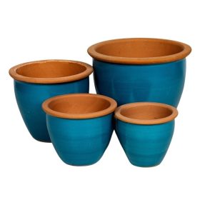 Salvador Eros kerámia növénytartó - világoskék