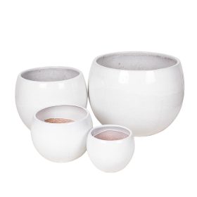 Singa Globe kerámia növénytartó - fehér