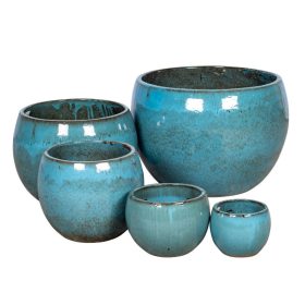  Singa Globe kerámia növénytartó - mohazöld 