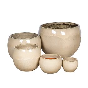  Singa Globe kerámia növénytartó - vajszín 