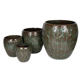 Forrest Monica kerámia növénytartó - cédruszöld