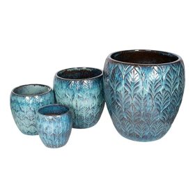 Forrest Monica kerámia növénytartó - jégkék