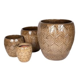 Forrest Monica kerámia növénytartó - barna 