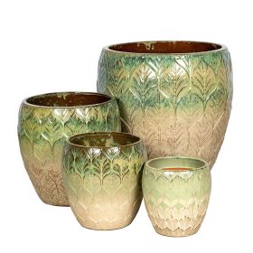 Forrest Monica kerámia növénytartó - olívazöld 