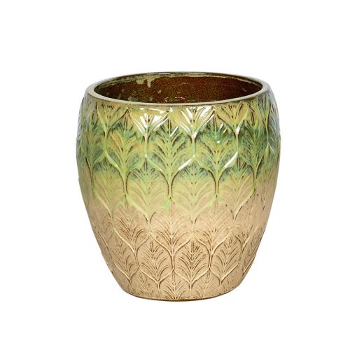 Forrest Monica kerámia növénytartó - olívazöld 