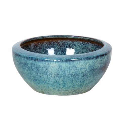 Aubrey Greta kerámia ültetőtál alsó lyuk nélkül - jégkék