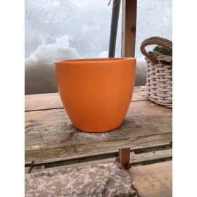 Base kerámia kaspó - narancs (15cm)