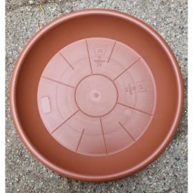 Kerek cserép alátét - sötét szürke (19cm)