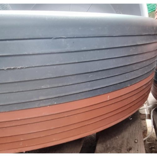 Kerék cserép alátét - sötét szürke (68cm)