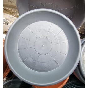 Kerek cserép alátét - szürke (39cm)