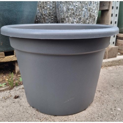Kerek cserép - sötét szürke (35cm)