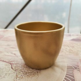 Base kerámia kaspó - arany (10cm)