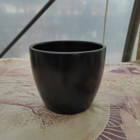 Base kerámia kaspó - fekete (10cm)