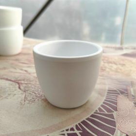 Base kerámia kaspó - fehér (6cm)