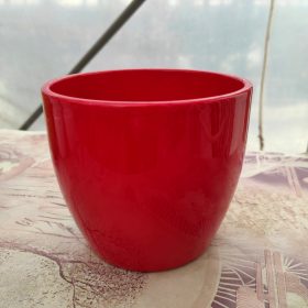 Base kerámia kaspó - piros (18cm)