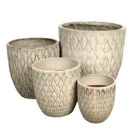 Corrente Classic kerámia növénytartó - vajszín