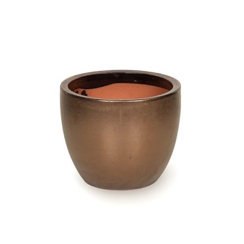 Sydney Classic kerámia növénytartó - bronz 