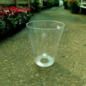 Orchidea kaspó (átlátszó) 18cm