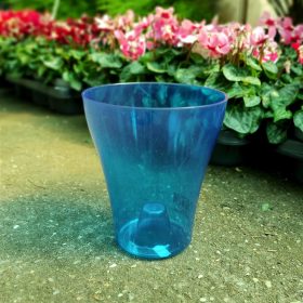 Orchidea kaspó (átlátszó kék) 14cm