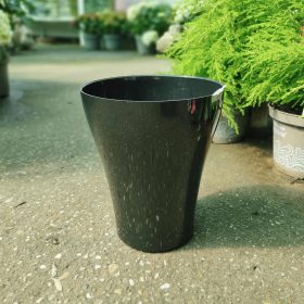 Orchidea kaspó (fekete) 18cm