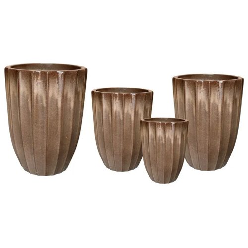 Noble Rib Vase kerámia váza (macchiato)