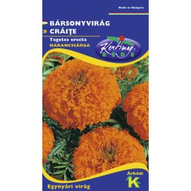   Vetőmag - Egynyári Bársonyvirág narancssárga, magas - Tagetes erecta (1g)