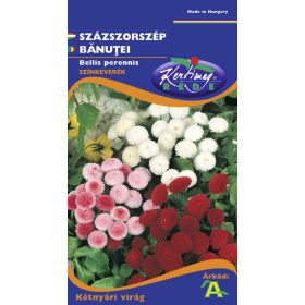   Vetőmag - Kétnyári Százszorszép színkeverék - Bellis perennis (0,2g)