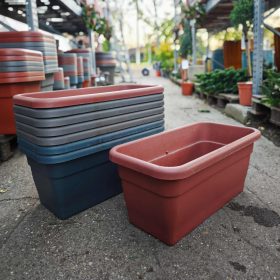 Virágláda sötét szürke (60cm)