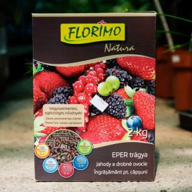   Florimo Natura Eper trágya - Vegyszermentes szerves eper- és bogyósgyümölcs-trágya, 2 kg-os kiszerelés