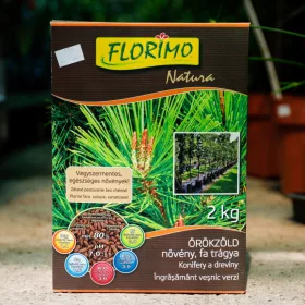   Florimo Natura Örökzöld trágya - Vegyszermentes szerves örökzöld növény- és fatrágya, 2 kg-os kiszerelés