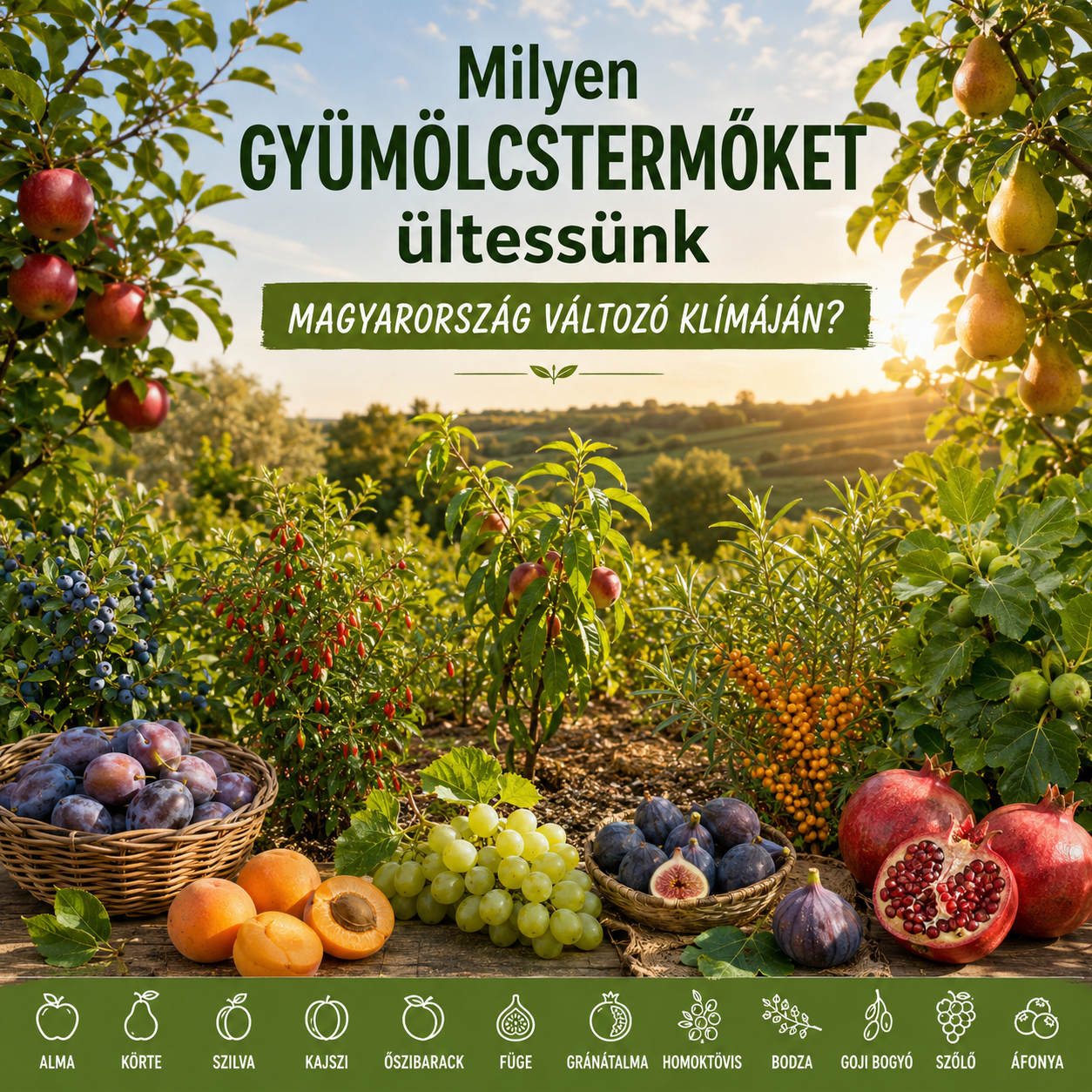 Milyen gyümölcsfát ültess a változó klímán?