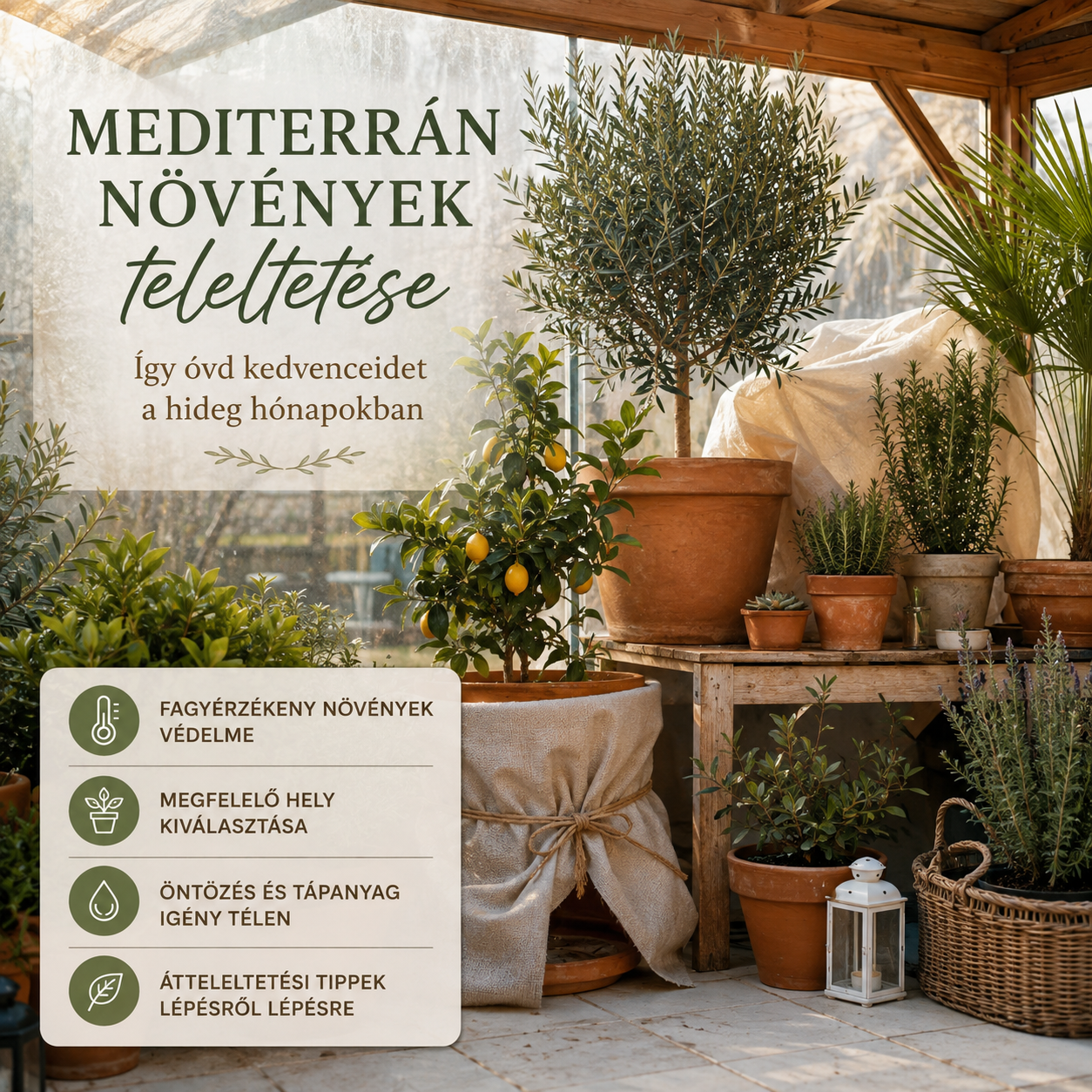 Mediterrán növények teleltetése: mit tegyél ősszel?
